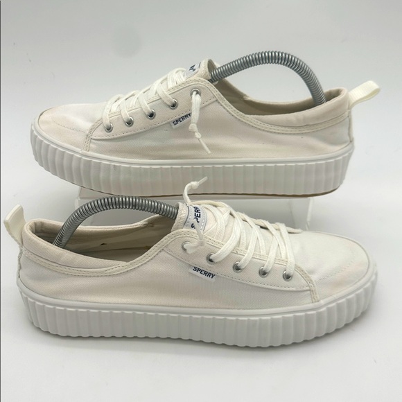 Sperry Women's Pier Wave PLT LT White STS89241 Size 9.5 - Picture 1 of 13